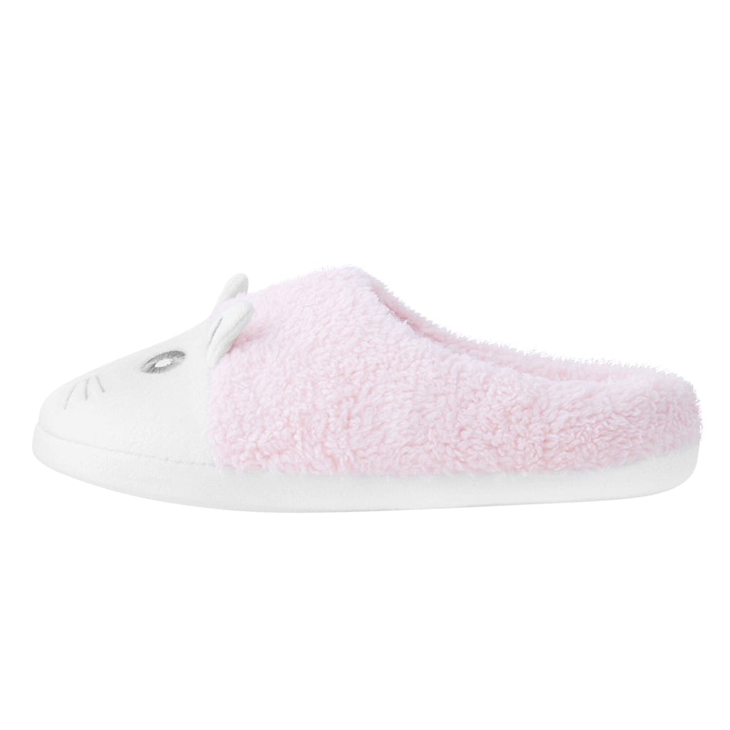 TUK Shoes Slipper Pink Kitty Faux Fur