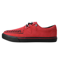 Creeper Sneaker Rotes Wildleder