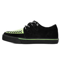 Creeper Sneaker Lime Green & Black Suede