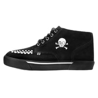 Creeper Sneaker Mid Top Skull Ante Blanco y Negro