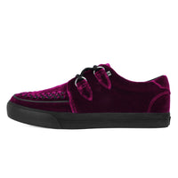 Creeper Sneaker Schwarzer Samt