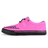 Creeper Sneaker Neon Pink Suede