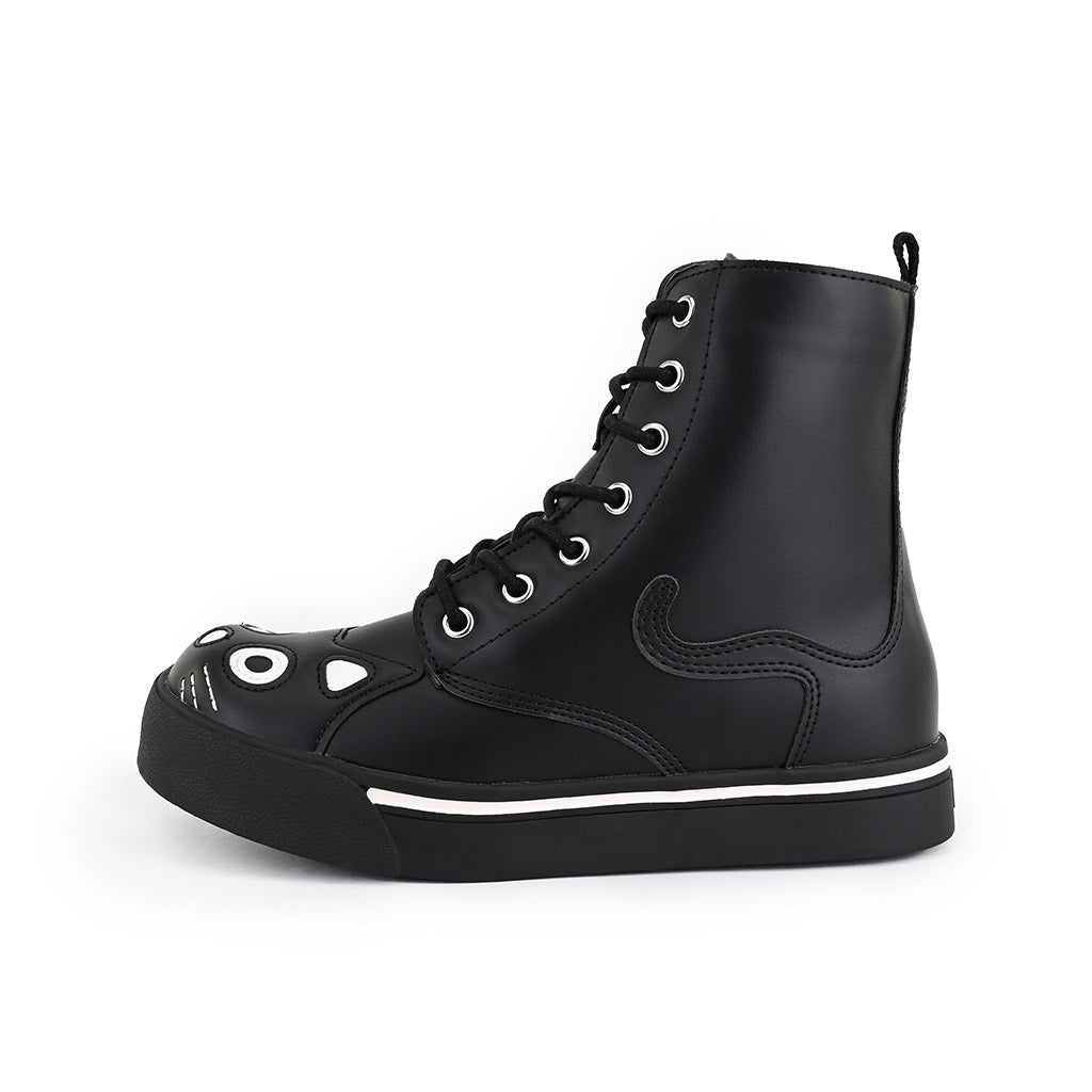 Vegan black combat boots clearance