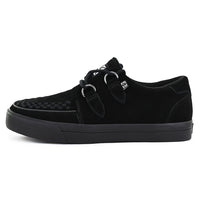 Creeper Sneaker Schwarz Wildleder
