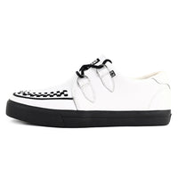 Creeper Sneaker Weißes Leder