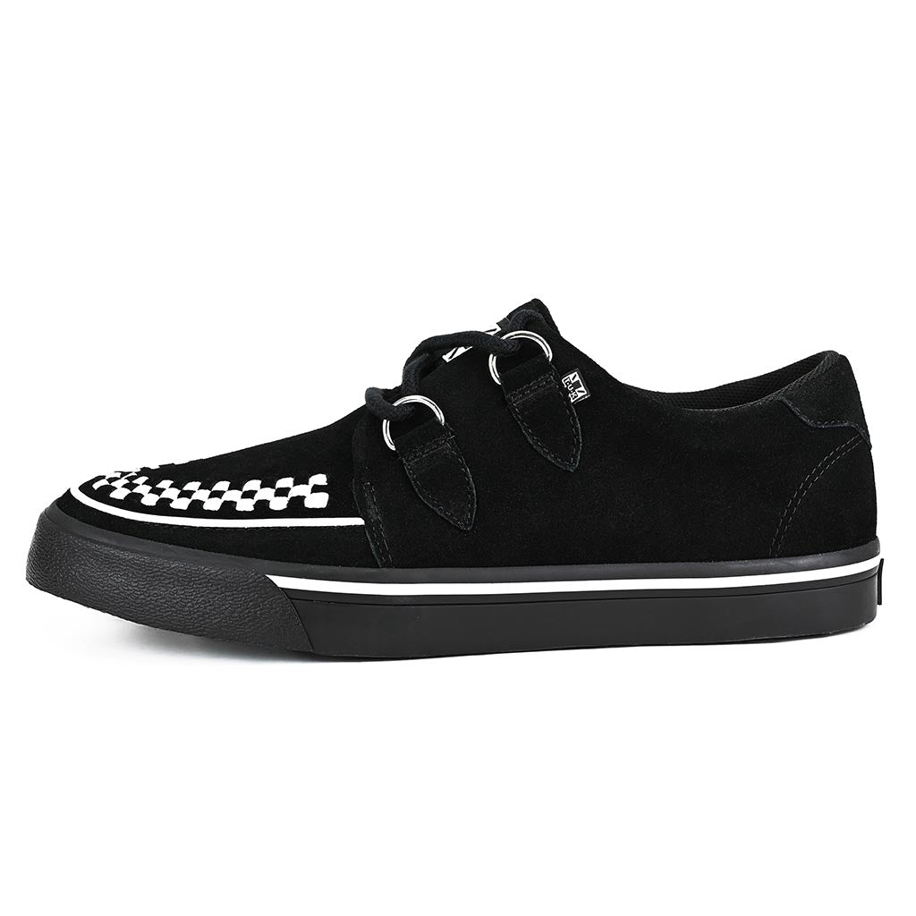 Creeper Sneaker Black White Suede T.U.K. Shoes T.U.K. Shoes Europe