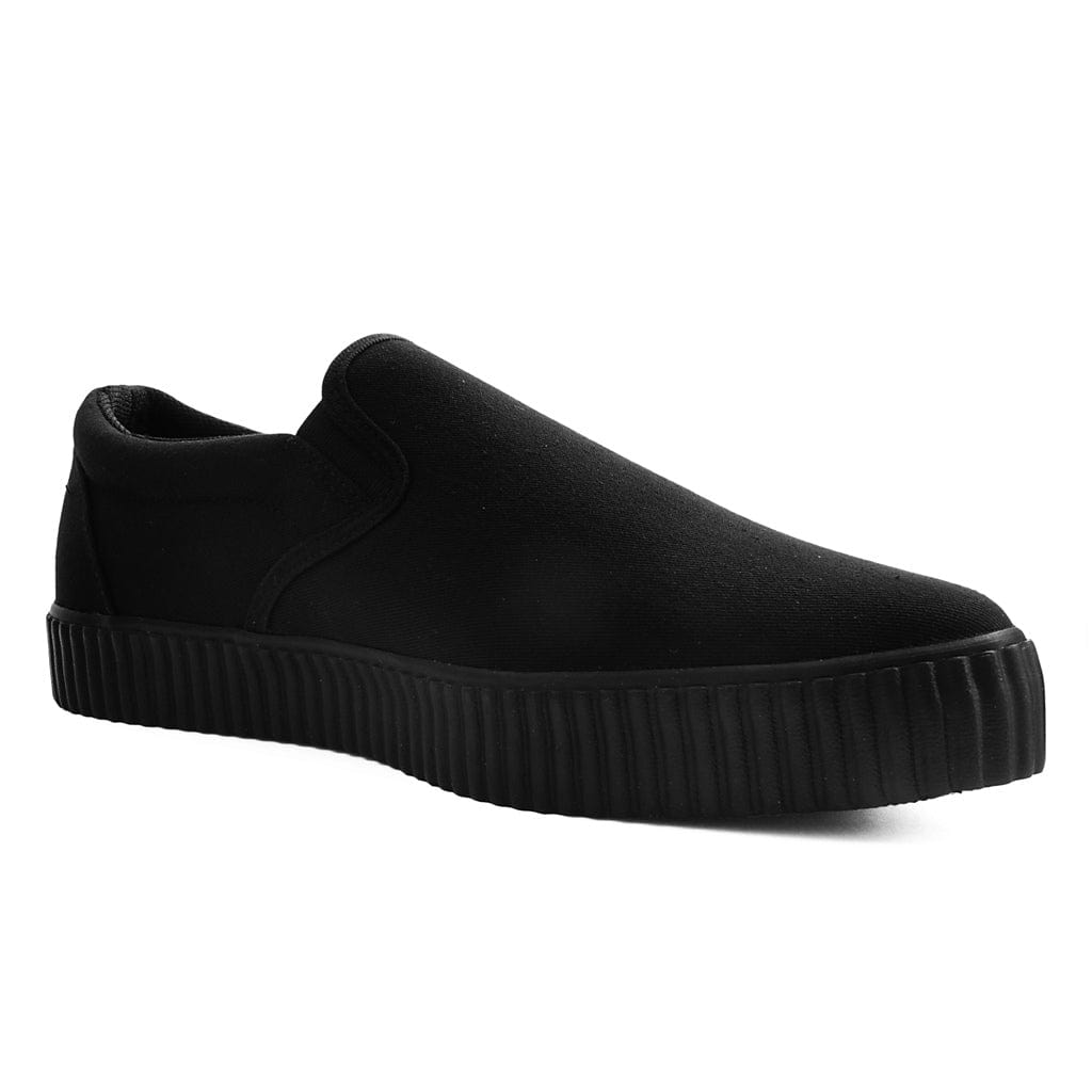 TUK Shoes Pointed Creeper Sneaker Slip-On Black
