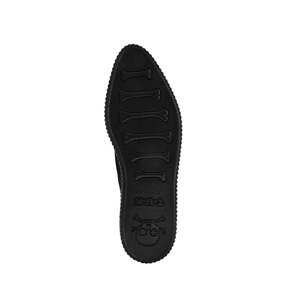 TUK Shoes Pointed Creeper Sneaker Slip-On Black