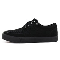Sneaker Creeper in pelle scamosciata vegana nera