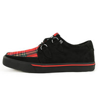 Creeper Sneaker Schwarz Tartan Wildleder Veganer Schuh T.U.K. Schuhe T.U.K. Shoes Europe