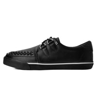 Creeper Sneaker Schwarzes Leder