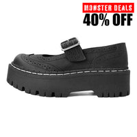 Double Decker Mary Jane Black Vegan TUKskin™