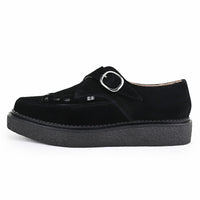 1970 Original Pointed Creeper Black Suede & Monk Buckle