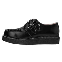 1970 Original Creeper Black Leather & White Stitch