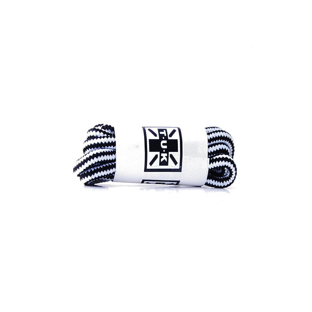 TUK Shoes 75cm Black & White Round Laces