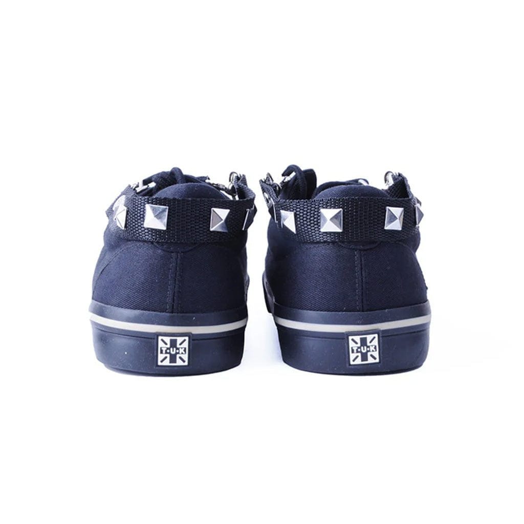 TUK Shoes Pyramid Silver Stud Bondage Shoe Straps