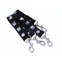 Pyramid Silver Stud Bondage Shoe Straps
