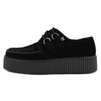 Viva High Sole Creeper Schwarzes Wildleder