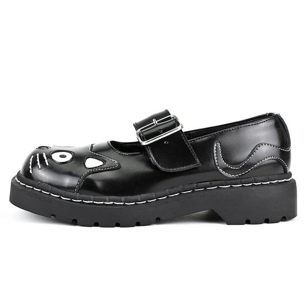 Black Leather Mary Jane Kitty | T.U.K Shoes Europe – T.U.K. Shoes