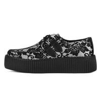 Viva High Creeper Black/White Lace