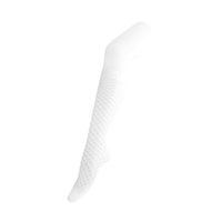 Knee-High White Fishnet Socks Womens