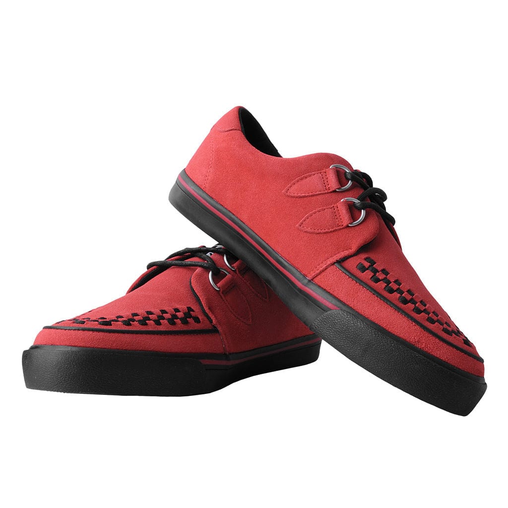 TUK Shoes Creeper Sneaker Red Suede