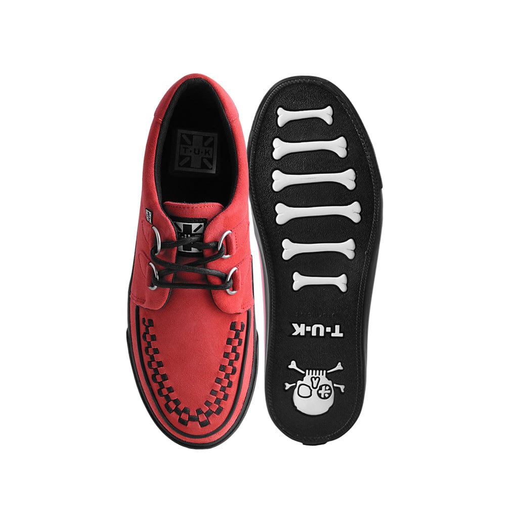 TUK Shoes Creeper Sneaker Red Suede