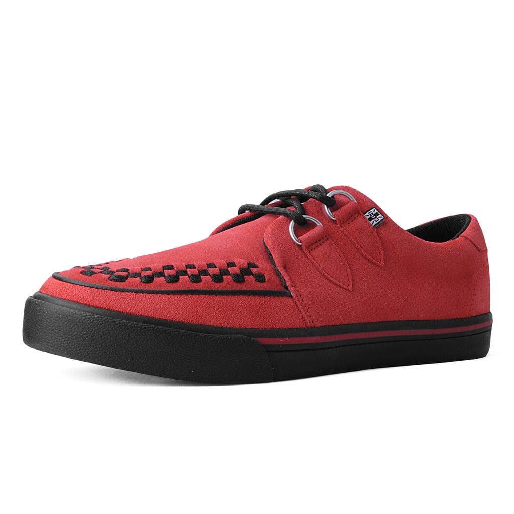 TUK Shoes Creeper Sneaker Red Suede