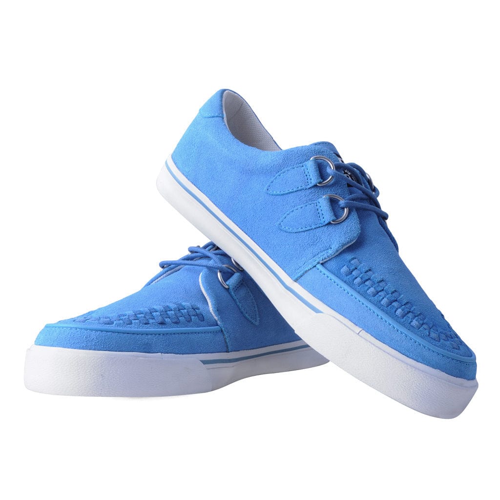 TUK Shoes Creeper Sneaker Blue/White Suede