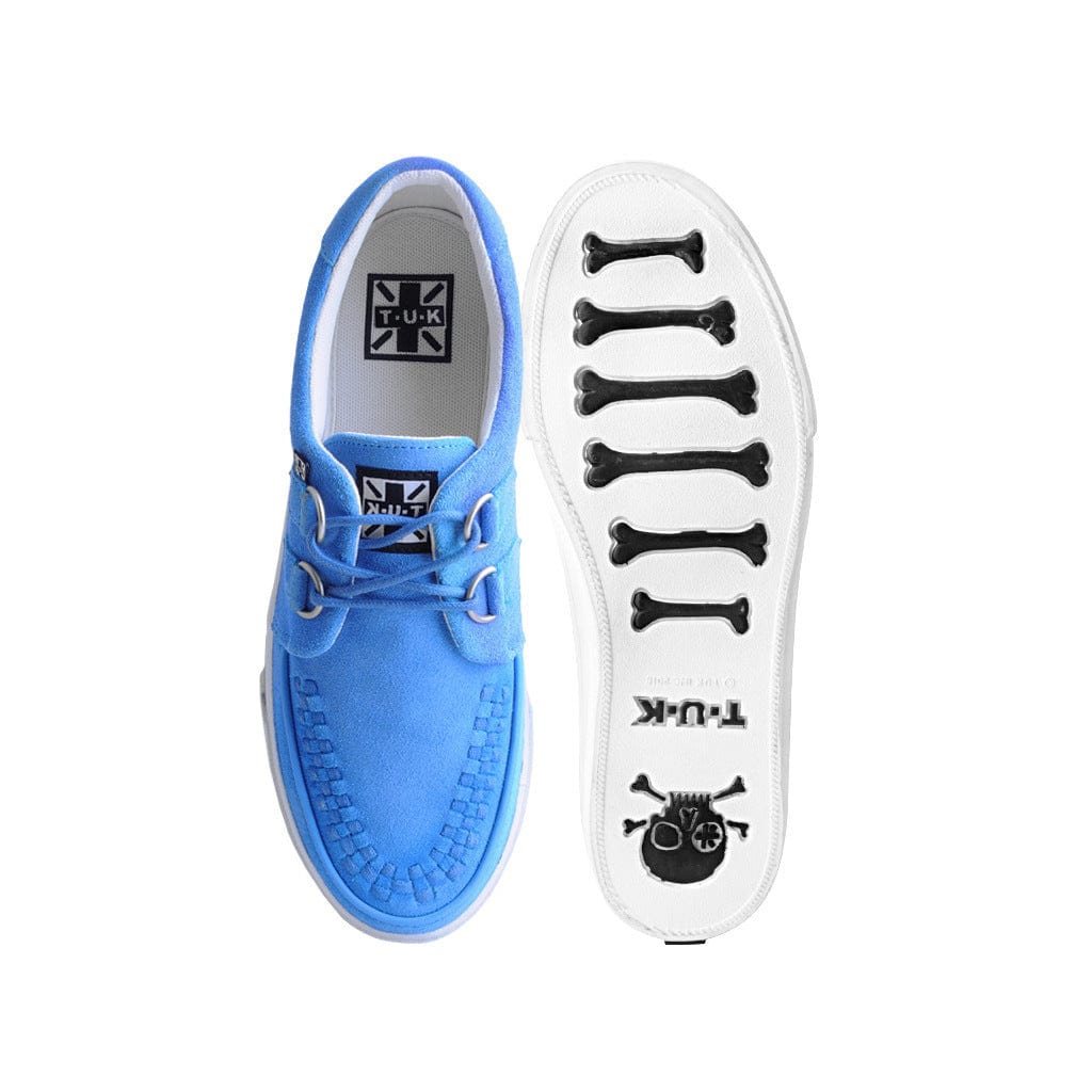 TUK Shoes Creeper Sneaker Blue/White Suede