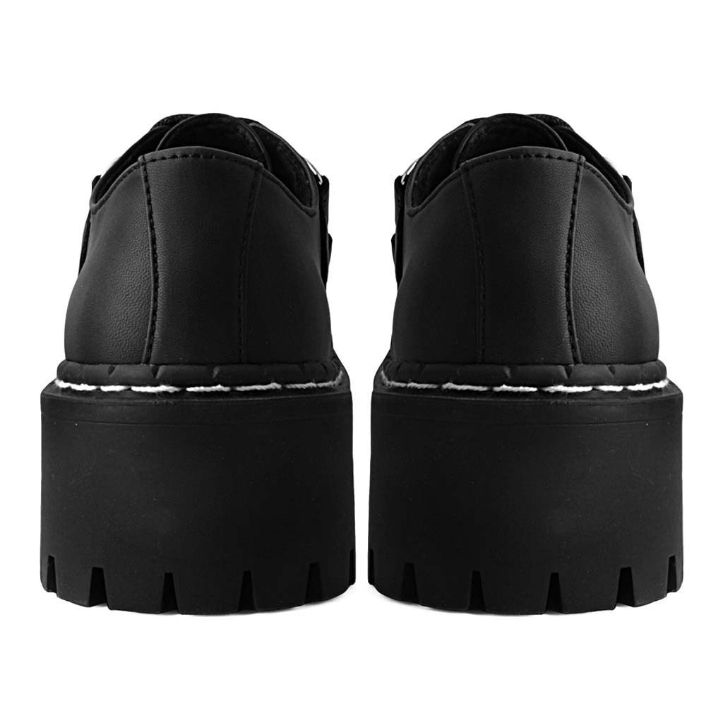 TUK Shoes Double Decker Creeper Black TUKskin