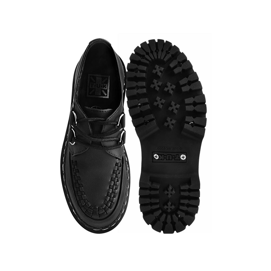 TUK Shoes Double Decker Creeper Black TUKskin