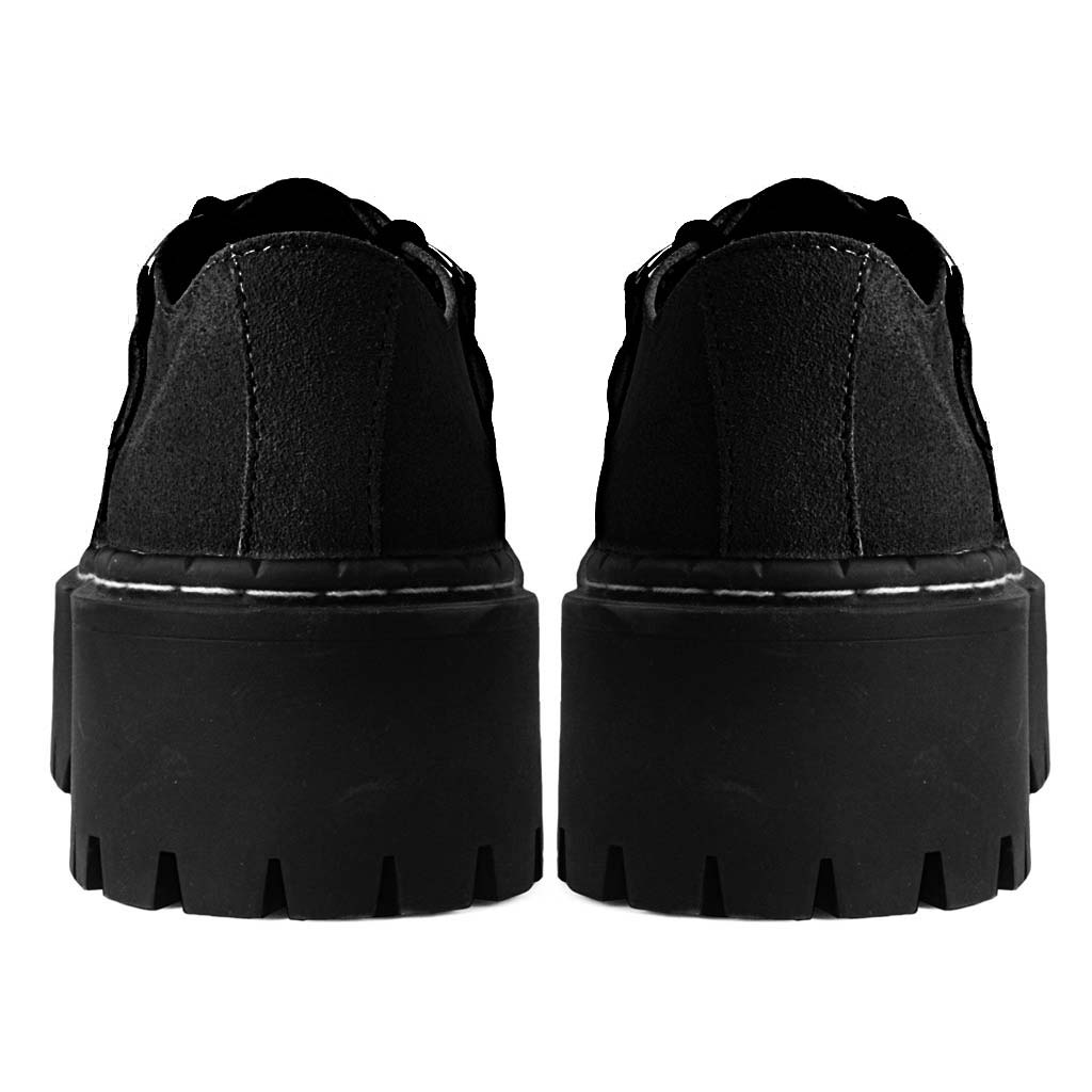 TUK Shoes Double Decker Creeper Black Suede