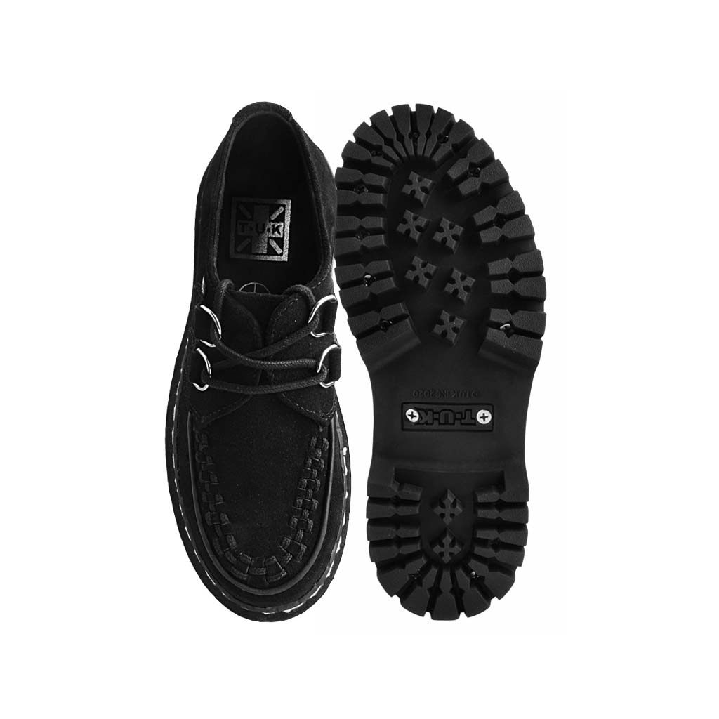 TUK Shoes Double Decker Creeper Black Suede