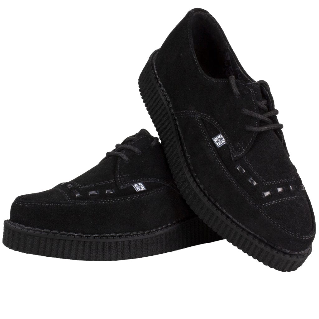 TUK Shoes Pointed Creeper Black Suede