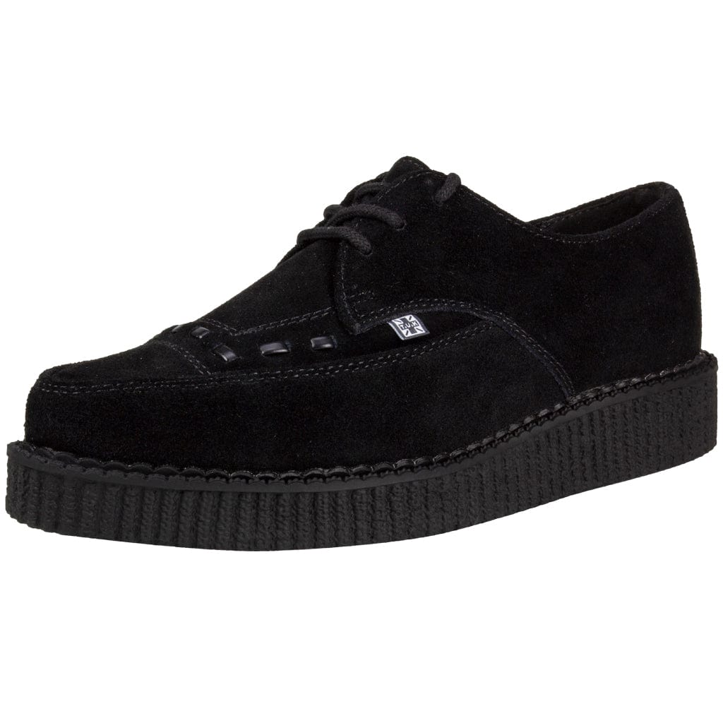 TUK Shoes Pointed Creeper Black Suede