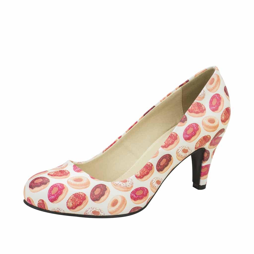 TUK Shoes Antipop Heels Donut Print