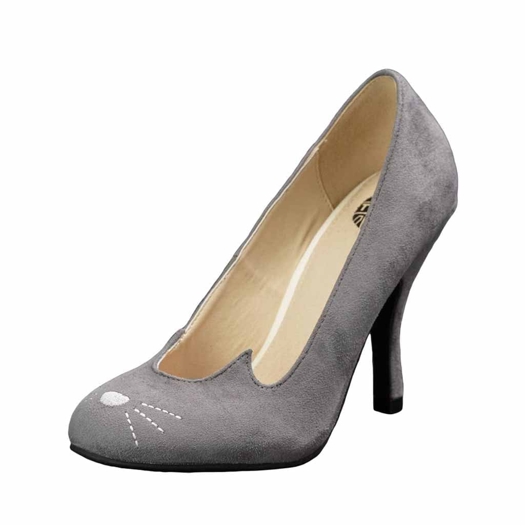 TUK Shoes Bombshell Heel Grey Sophistakitty
