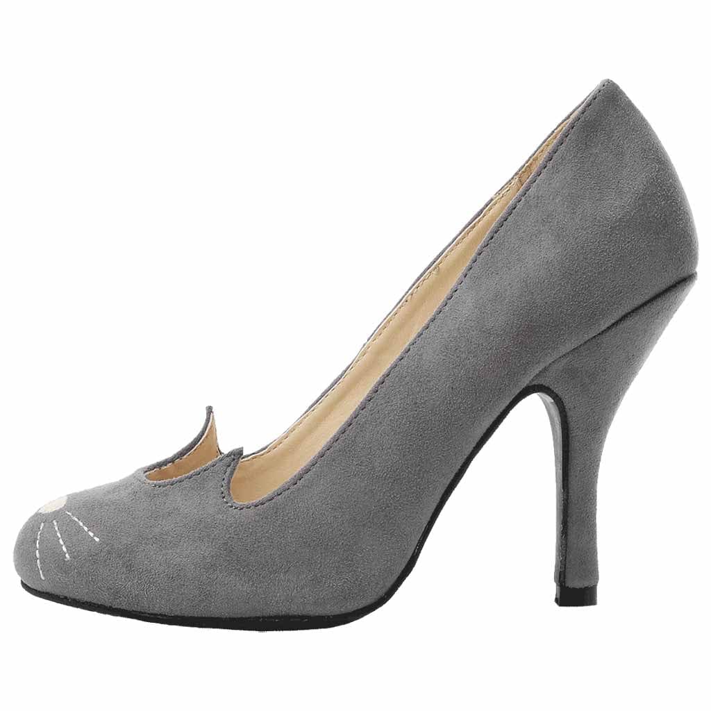 TUK Shoes Bombshell Heel Grey Sophistakitty