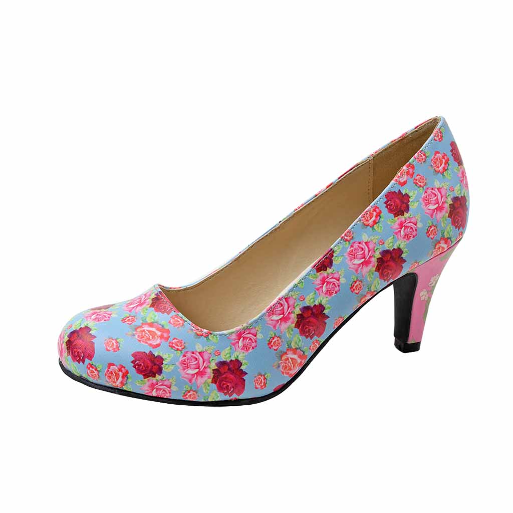 TUK Shoes Antipop Heels Pastel Floral