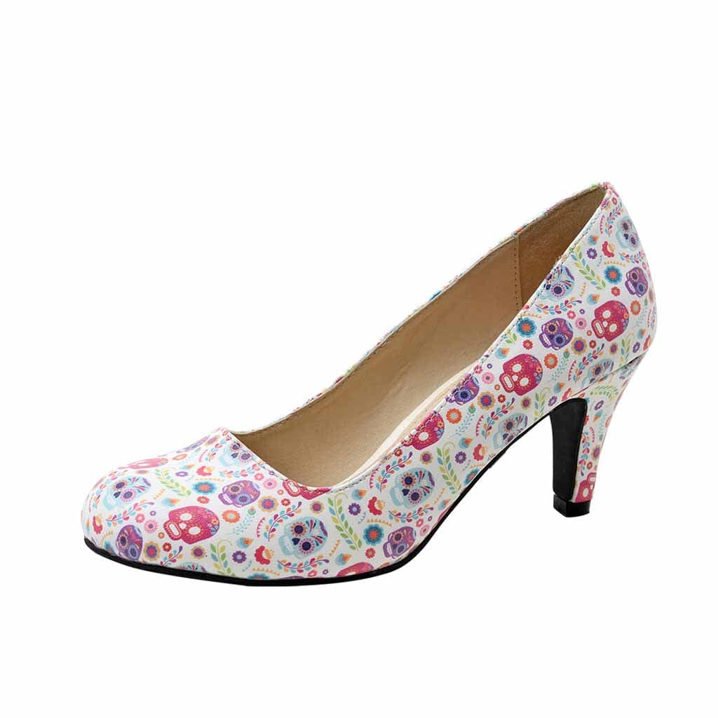 TUK Shoes Antipop Heels Rainbow Day Of The Dead
