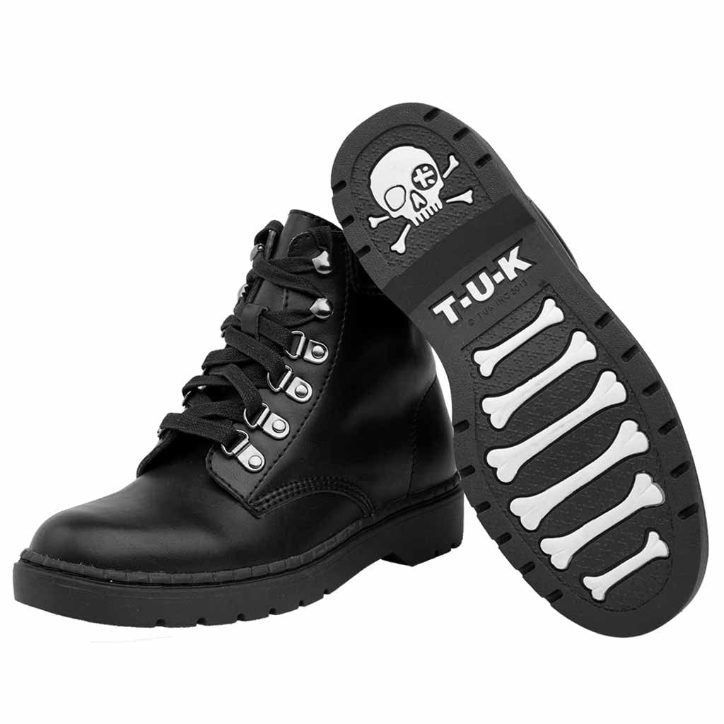 TUK Shoes Ealing Boots Hiker Black Leather