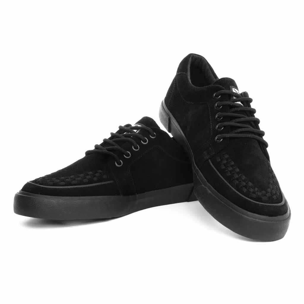 TUK Shoes VLK Creeper Sneaker Black Suede