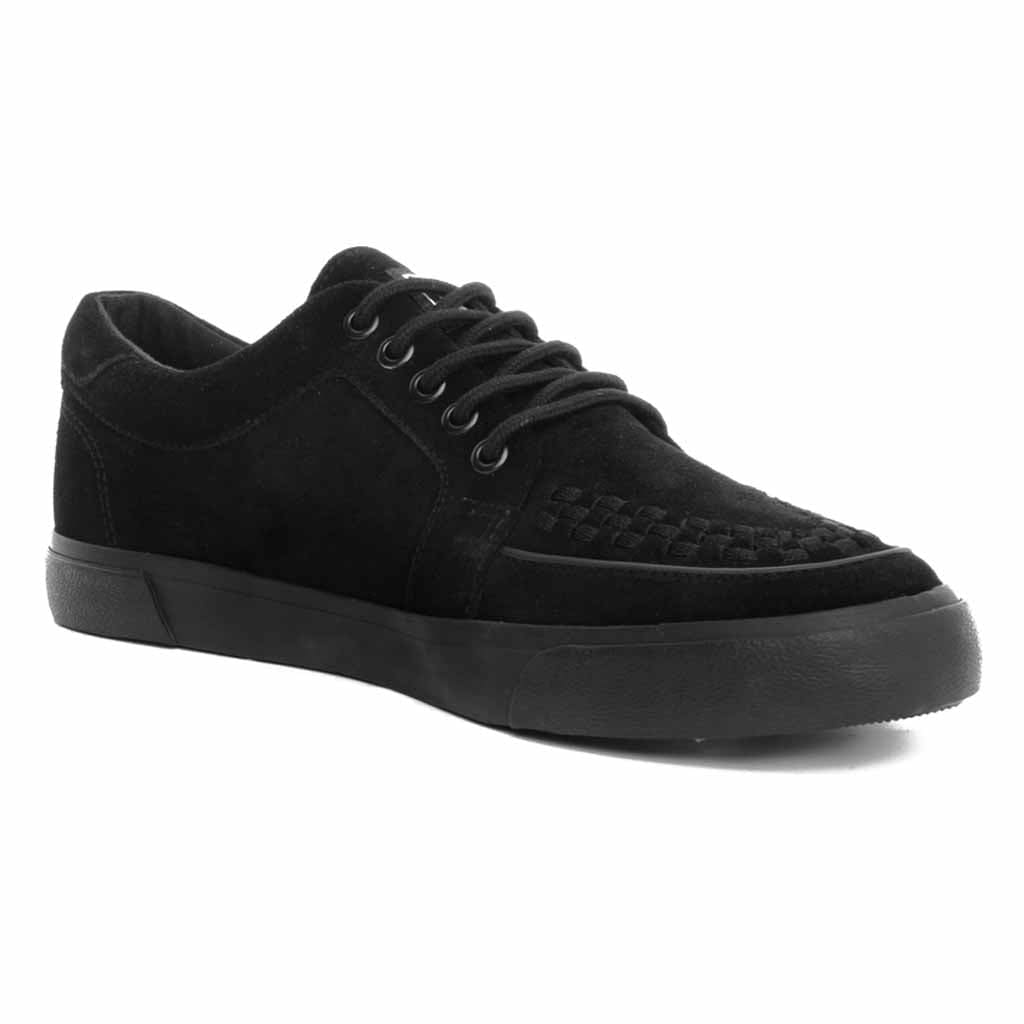 TUK Shoes VLK Creeper Sneaker Black Suede