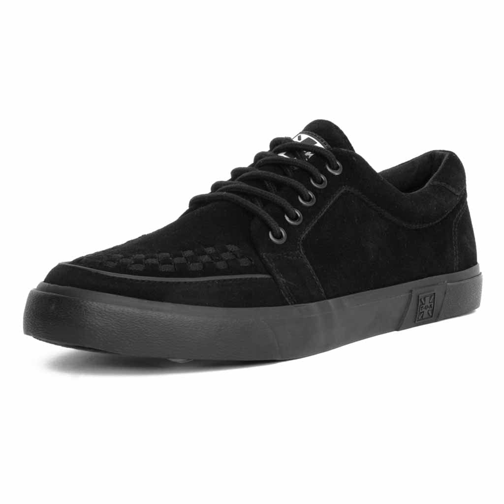 TUK Shoes VLK Creeper Sneaker Black Suede