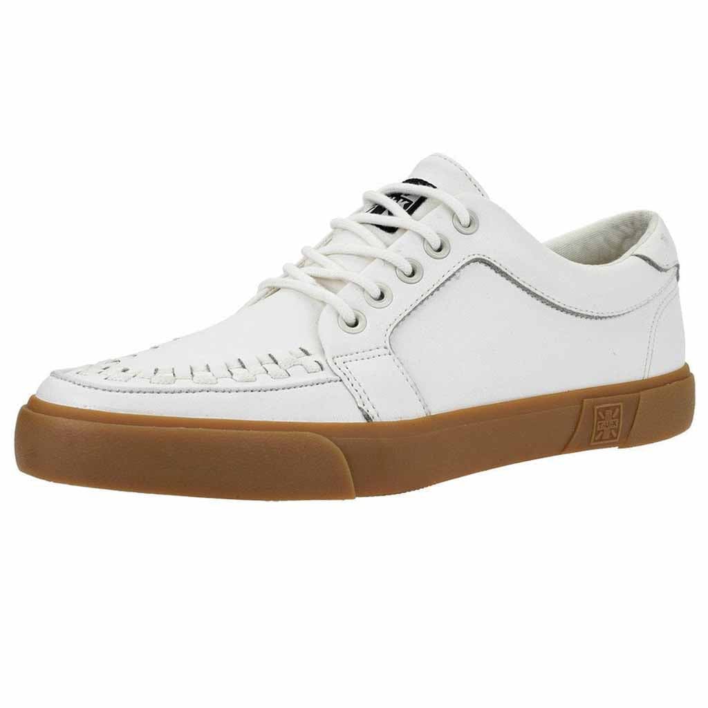 TUK Shoes VLK Creeper Sneaker White Leather Gum Sole