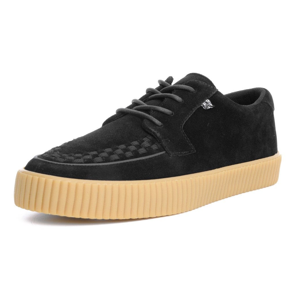 TUK Shoes VLK Creeper Sneaker Black Suede Gum Sole