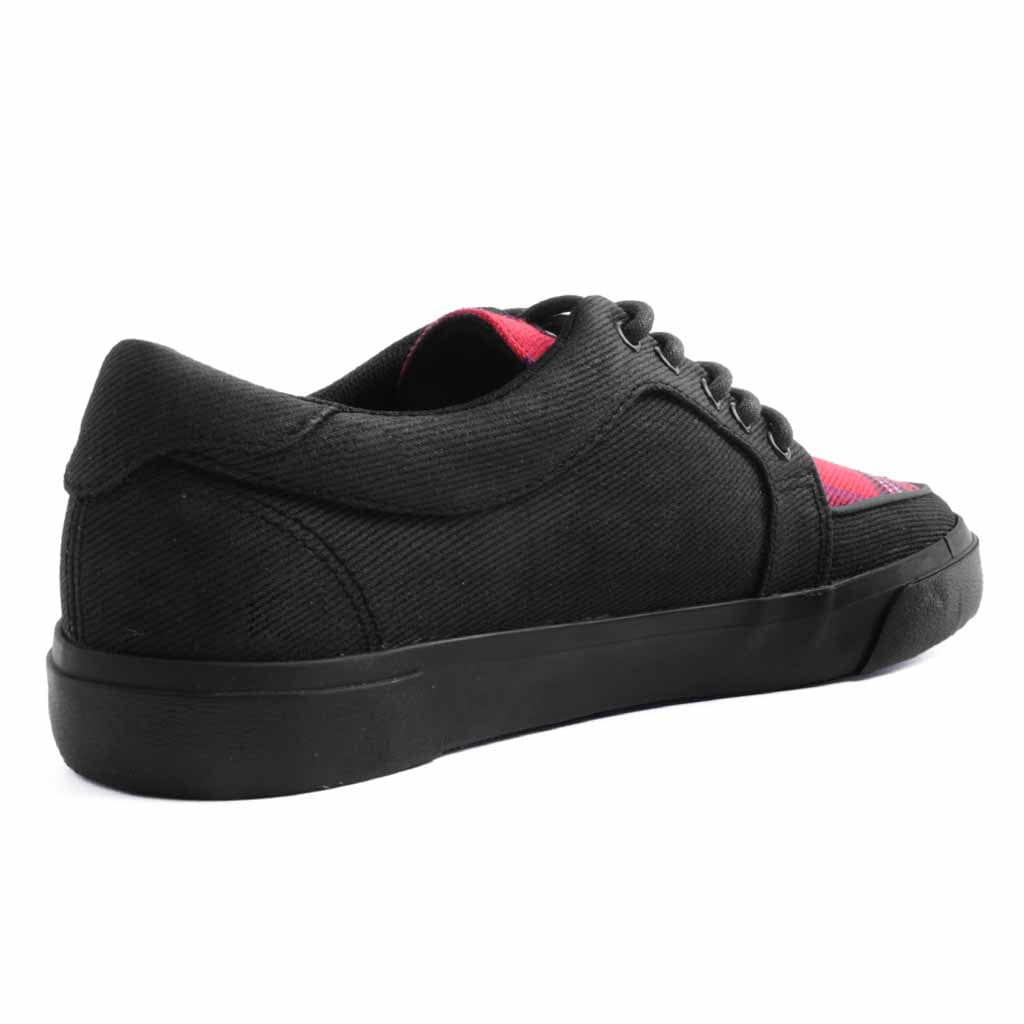 TUK Shoes VLK Creeper Sneaker Black / Tartan Canvas