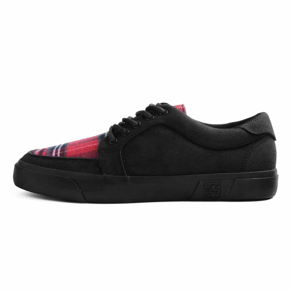 TUK Shoes VLK Creeper Sneaker Black / Tartan Canvas