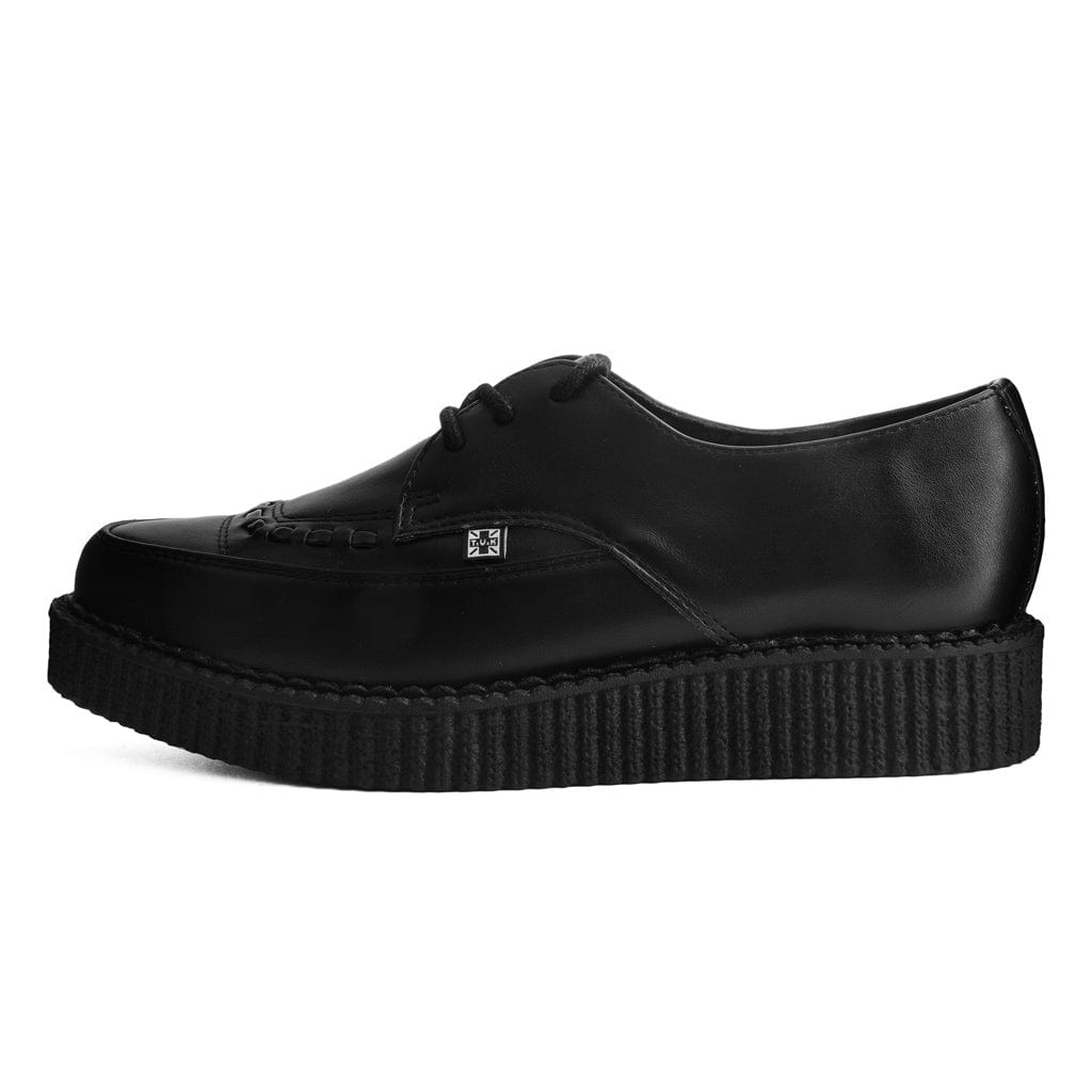 TUK Shoes Pointed Creeper Lace Up Black TUKskin™